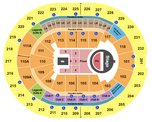Kia Center 5 Seconds of Summer Seating Chart